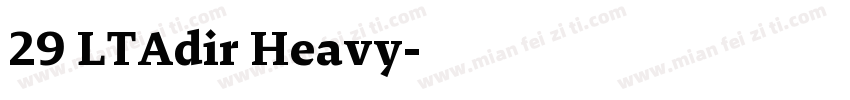 29 LTAdir Heavy字体转换